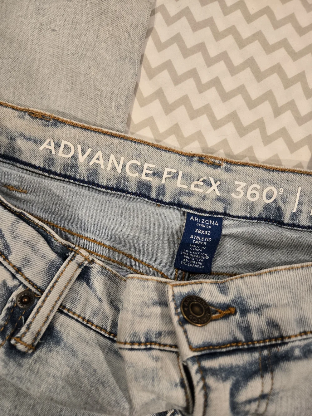 *Arizona Jean Co* Men's Jeans in Light Blue 